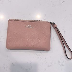 Gorgeous pink COACH, wallet/wristlet